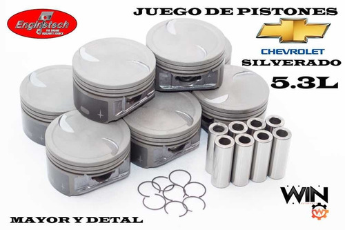 Juego De Pistones Para Chev Motor 5.3l Silverado 020/030/040
