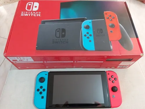 comprar Nintendo Switch V2 32gb +27 Juegos + Vidrio + Estuche +128gb