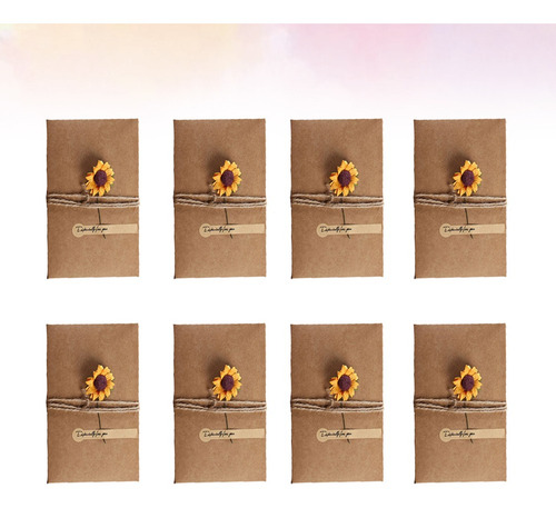 Imagem 8 de 8 de Cartões Criativos Do Presente Do Girassol 12pcs Para O Natal