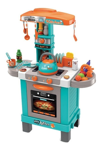 Set Cocina De Juguete Infantil Vapor Agua Sonidos Y Luz 