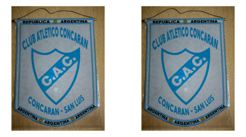 Banderin Mediano 27cm Club Atletico Concaran San Luis