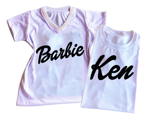 Camisetas Casal Namorados Amigos Barbie Girl Mod 03