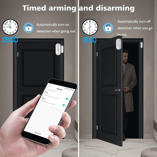 2 Alarmas Wifi Inteligentes Para Puertas Y Ventanas