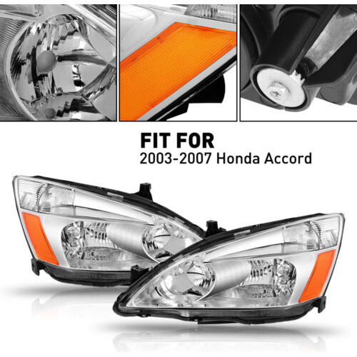 Fits 2003 2004 2005 2006 2007 Honda Accord Headlight Lam Aab