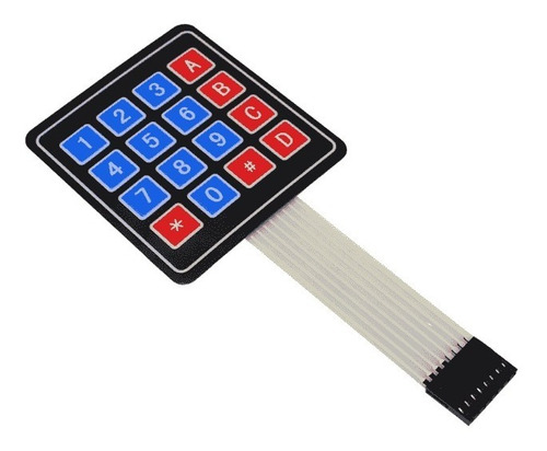 Keypad Teclado Matricial 4x4 Membrana Adhesivo Arduino