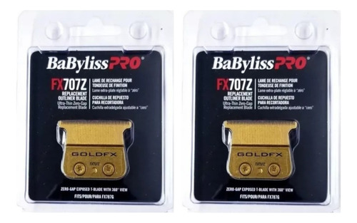 2 Cuchillas Para Maquinas Babyliss Skeleton Fx707z Barberia
