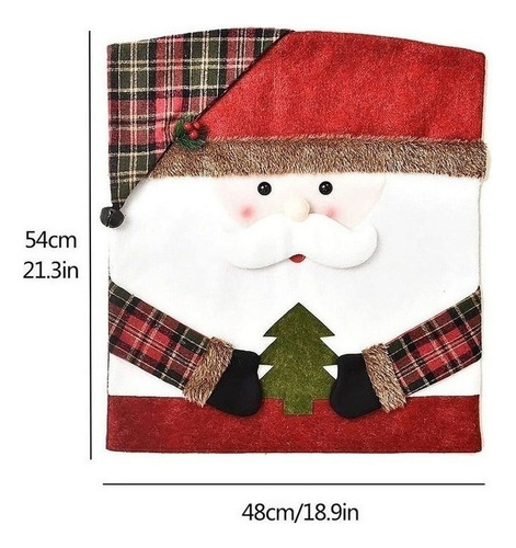 8 Fundas Para Respaldo De Silla De Navidad Para Decoración C