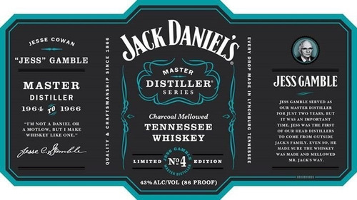 Whiskey Jack Daniels Master Distiller N°4 700ml En Estuche