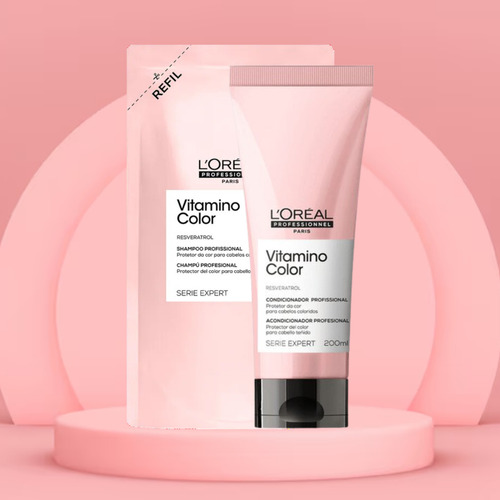 Kit L'oréal Vitamino Color Refil Shampoo 240ml + Cond 200ml