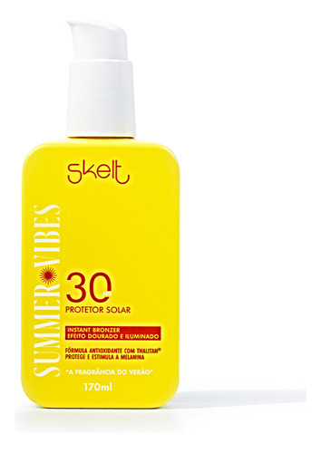 Skelt Protetor Solar Com Instant Bronzer Fps 30 170mls