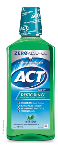 Act Total Care Anticavity Fluoride Enjuague Bucal  Verde  1