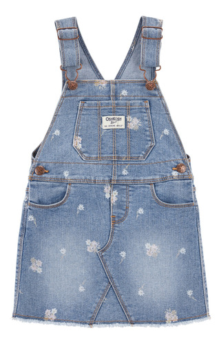 Jumper De Jean Diseño Floral Oshkosh 2o822110