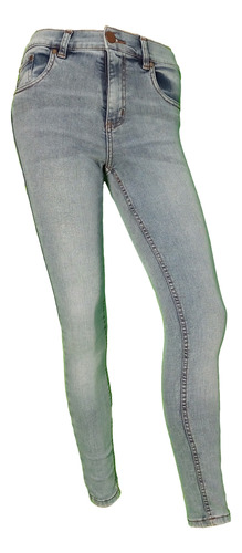 Jean Super Slim Mujer Ossira Original Celeste Lavado.art954