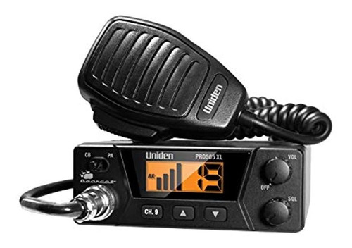 Uniden - Radio Cb De 40 Canales, Pro505xl, L, Negro