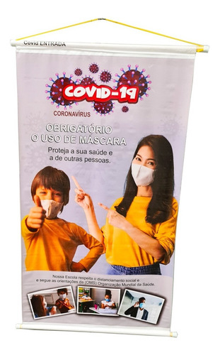 Imagem 1 de 1 de Banner Prevenção - Obrigatório Uso De Máscara
