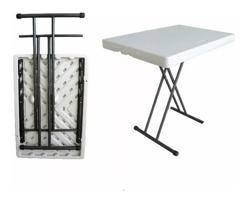 Mesa Rectangular Plegable Ajustable Compacta Multiusos 