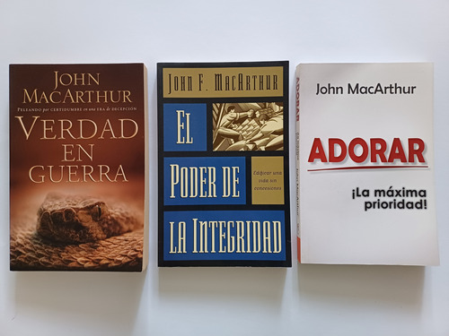 Paquete De 3 Libros De John Macarthur