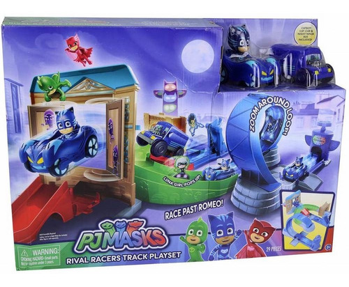 Pj Masks Pistas De Rivais Com Veiculo Menino Gato Dtc