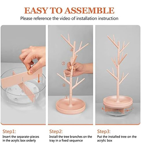 Inmorven Soporte Pequeño Para Joyería, Soporte Para Árbol De