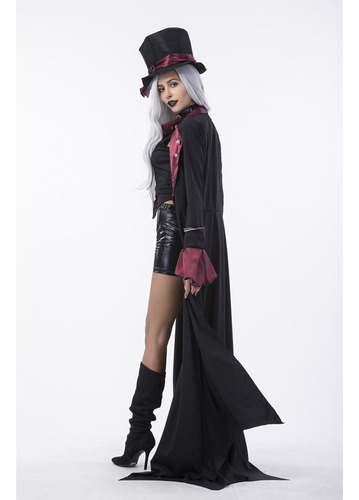 C Disfraz De Cosplay De Vampiro Gótico Para Mujer, Cloak