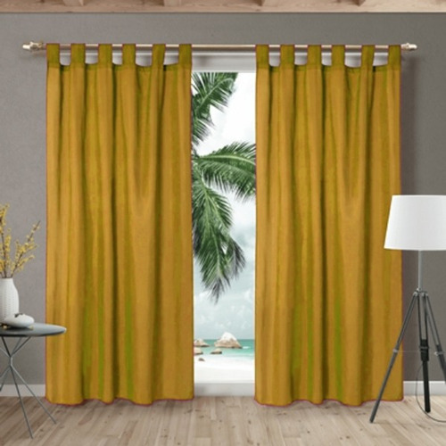 Juego De Cortinas Tropical Mecanico 2 Paños De 200x135