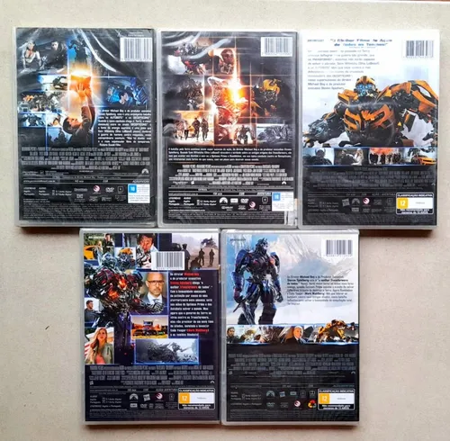 Coleção Dvds Transformers - Filmes Original - Novo