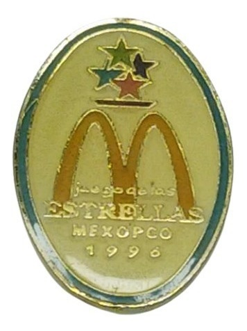 Pin De Metal Mcdonad's Juego De Las Estrellas Mexopco 1996