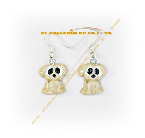 Aretes Perritos Elaborados A Mano Pasta Francesa