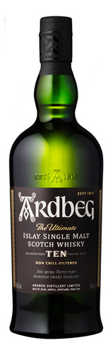 Whisky 10 Ardbeg Single Malt 750ml
