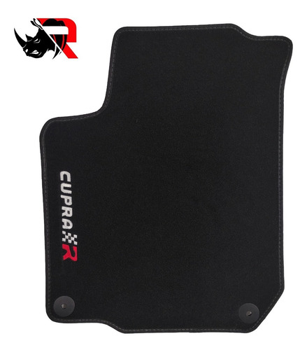 Imagen 2 de 6 de Tapete Automotriz Compatible Con Leon Cupra / R / Rojo / M1