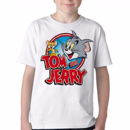 Camiseta Blusa Infantil Tom And Jerry Tamanho 2 A 16 | MercadoLivre