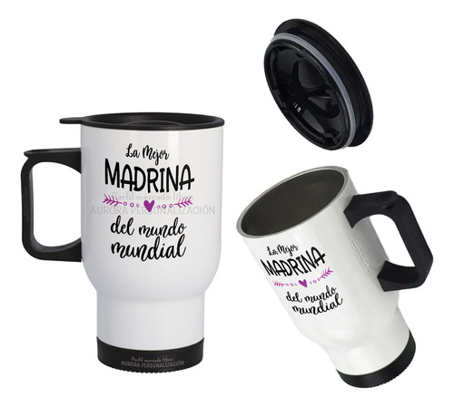 Mug Vaso Termico Viajero Para Carro Regalo Para Mamá 04