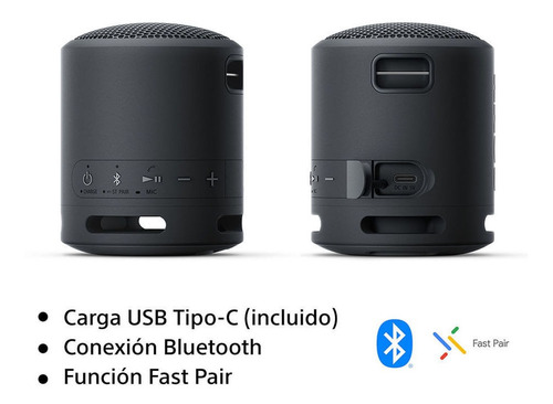 Imagen 10 de 10 de Parlante Inalámbrico Portátil Extra Bass Xb13 Color Negro