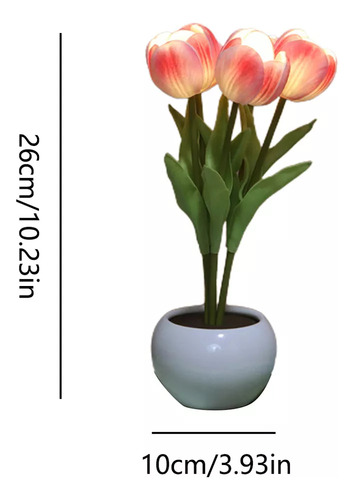 Nueva Luz Nocturna Usb Tulip Led Con Interruptor