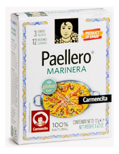 Condimento Paellero Paella Carmencita España Envio Gratis 