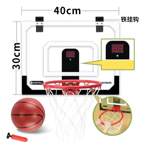 Juego Mini Portería Baloncesto Profesional Para Interiores
