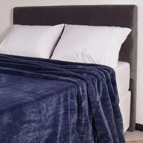 Cobertor Queen Corttex Living Art Soft 500 Marinho - 0700748