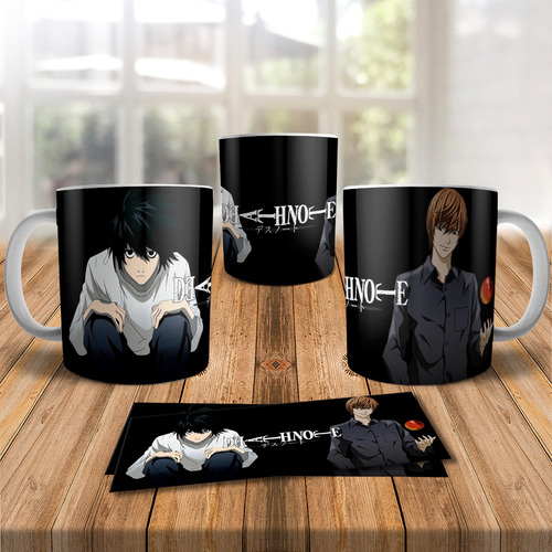 Plantillas Diseños Tazas Animé Manga Death Note Sublimacion