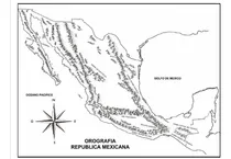 Comprar Mapa De La República Mexicana Orografía Con Nombres