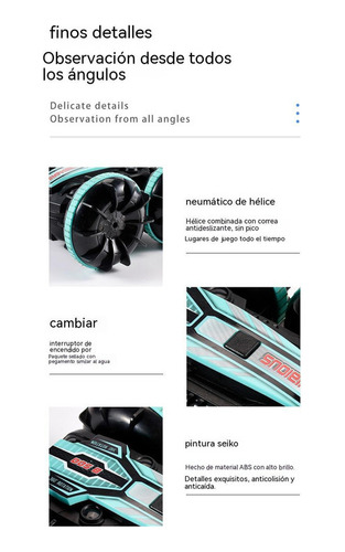Anfibio Stunt Control Remoto Coche Dump Doble