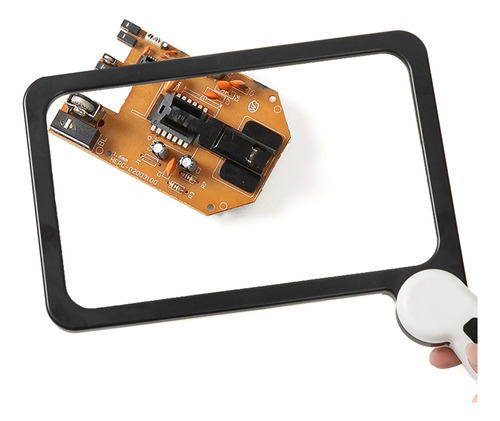 Lupa Plegable De Cristal Para Lectura Con 48 Luces Led Comp