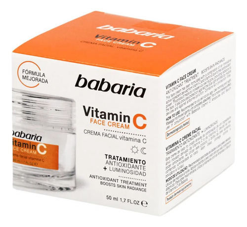 Crema Facial Rostro Babaria Vitamina C Antioxidante Cara