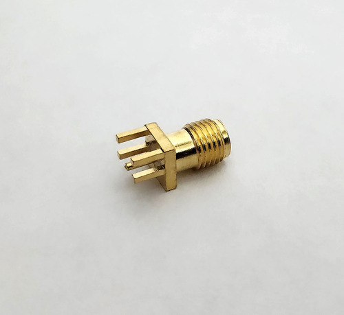 Conector Sma Fêmea Reto 50 Ohms Para Soldar Borda Placa