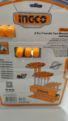 Juego De Llave Allen T - Torx Ingco 8 Pzs. Hhkt80838