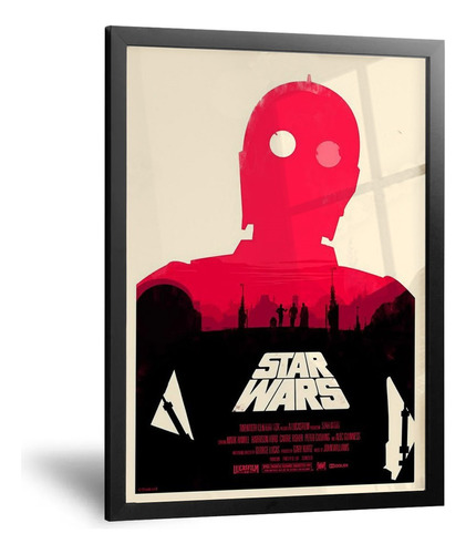 Cuadro Minimalista - Star Wars Poster Retro - 50x70 Cm