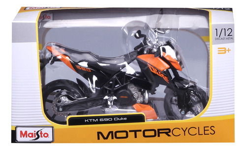 Maisto Ktm 690 1/12 Miniatura Metal Moto De Carretera