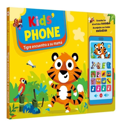 Libro Infantil Kids Phone  Tigre Encuentra A Su Mama 