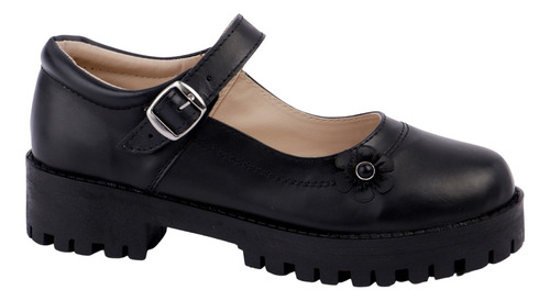 Fratello Zapato Escolar Color Negro Para Niña 1060