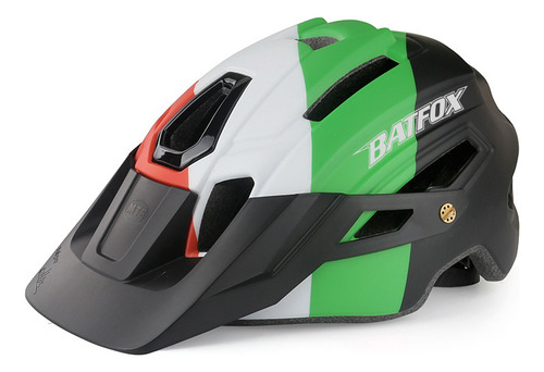 Casco Mtb De Una Pieza Con Luces De Advertencia