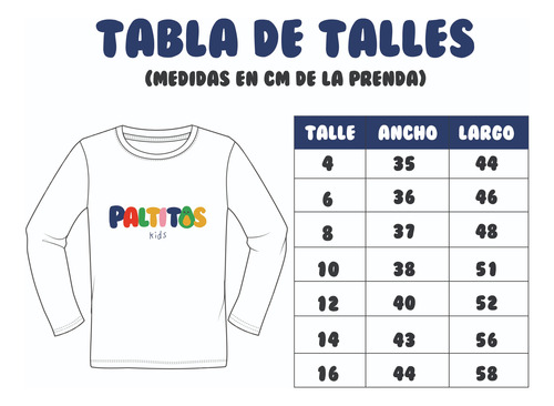 Remera Capibara Manga Larga Algodón Peinado Infantil